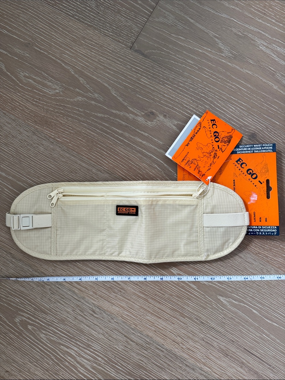 EC GO Journey Gear Cream Travel Waist Pouch